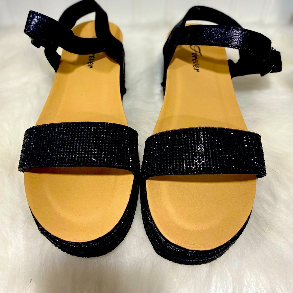 Forever black sandals